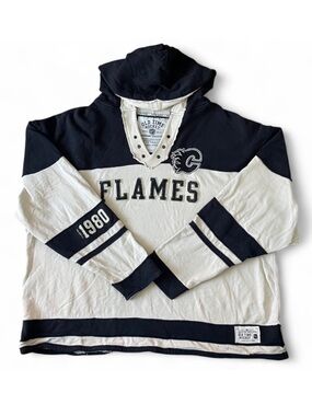 Old Time Hockey XL 100% cotton Flames Hoodie causeway collection